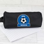 Blue Football Fan Personalised Pencil Case