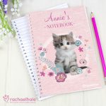 Cute Kitten Personalised Notebook