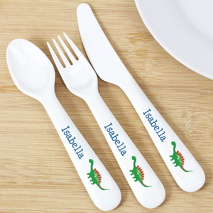Dinosaur Personalised Cutlery Set