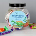 Personalised Dinosaur Sweet Jar