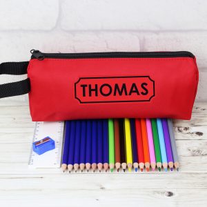 Red Pencil Case & Non Personalised Content
