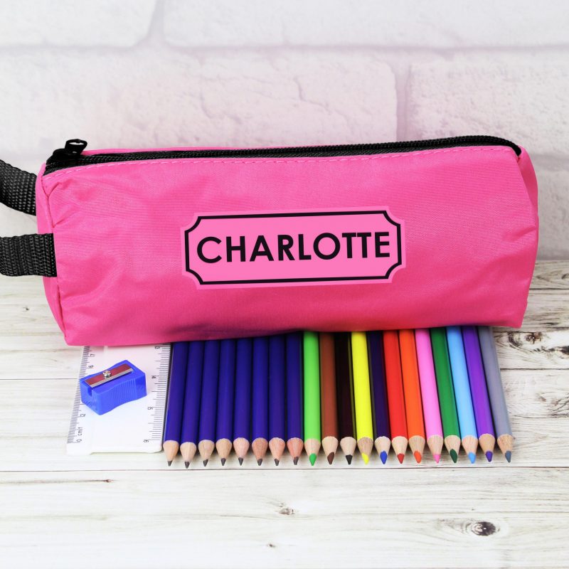 Pink Pencil Case & Non Personalised Content