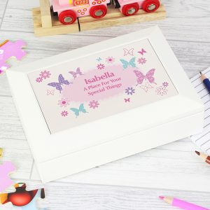 Personalised Butterfly Jewellery Box