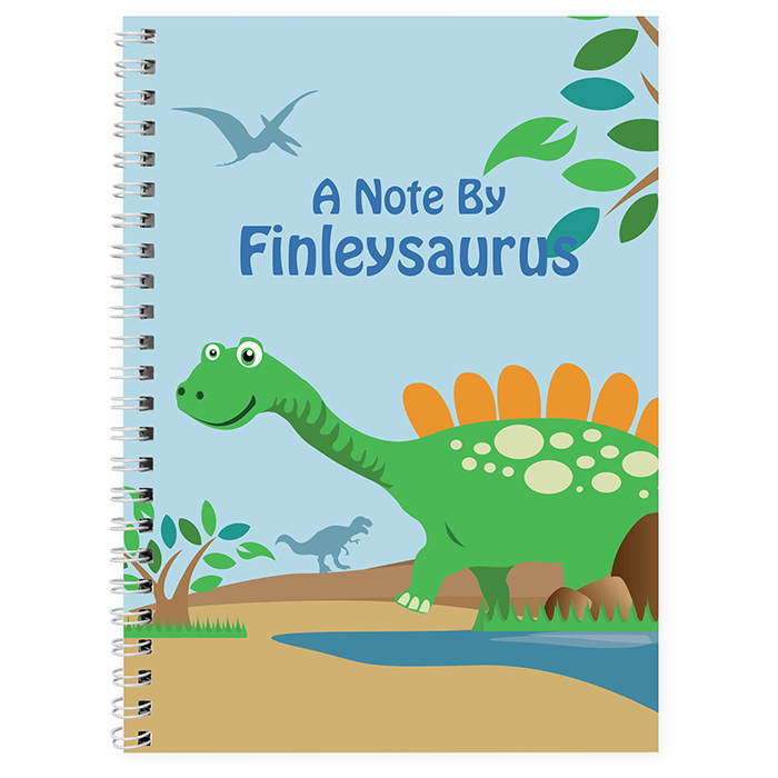 Personalised Dinosaur Notebook