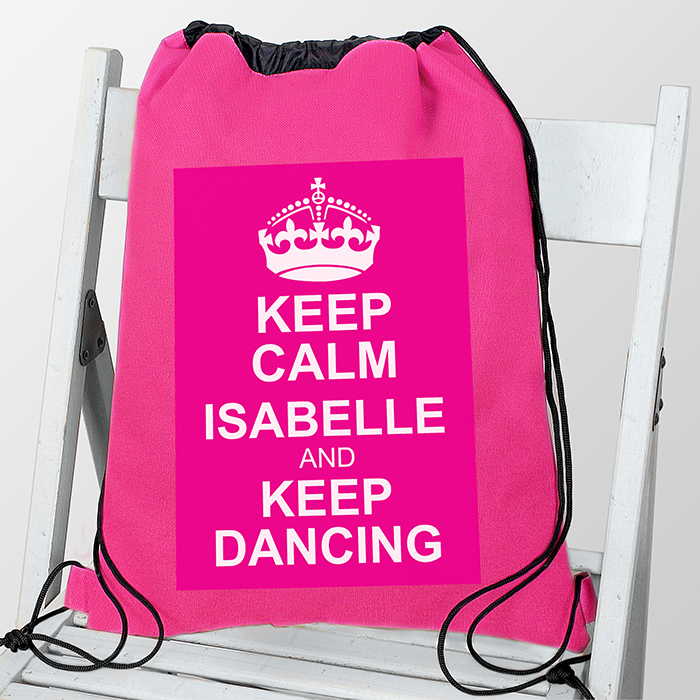 Personalised Pink Dance Kit Bag