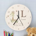 Personalised Wooden Children's Clock