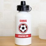 Red Football Fan Water Bottle