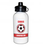 Red Football Fan Water Bottle