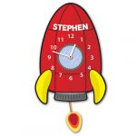 Rocket Ship Personalised Wall Clock