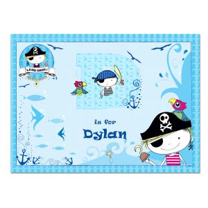 pirate personalised placemat