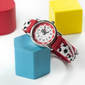 Personalised Red Football Watch
