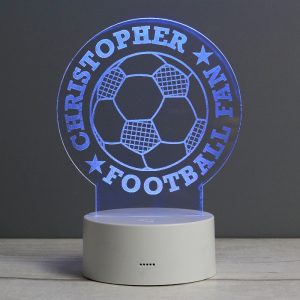 Personalised Football Night Light