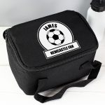 Black & White Football Personalised Lunch Bag