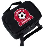 Personalised Red Football Fan Lunch Bag