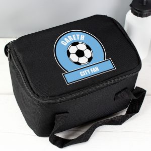 Sky Blue Football Lunch Bag