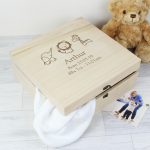 Personalised New Baby Gift - Wooden Keepsake Box