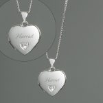 Personalised Girl's Heart Locket Necklace