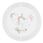 Baby Unicorn Plastic Plate