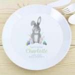 Personalised Rabbit Plastic Plate