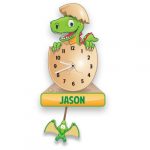 Personalised Dinosaur Wall Clock