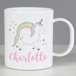 Personalised Unicorn Plastic Mug
