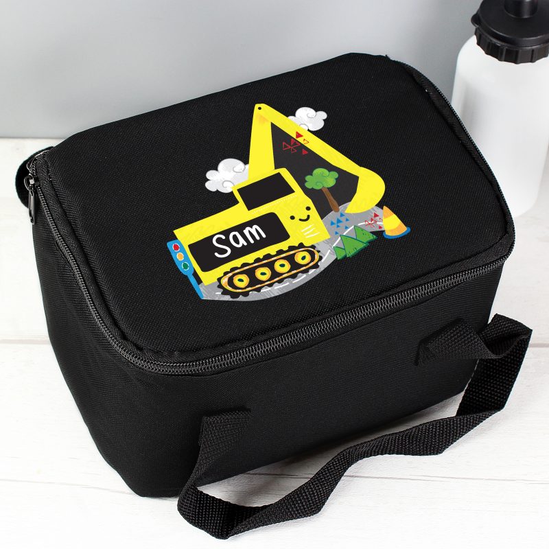 Personalised Digger Lunch Bag