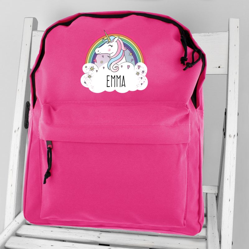 Personalised Unicorn Backpack School Bag