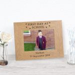 Personalised First Day School Photo Frame