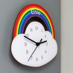 Rainbow Personalised Clock