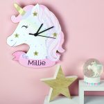 Personalised Unicorn Clock