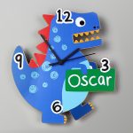 Personalised Clock - Dinosaur