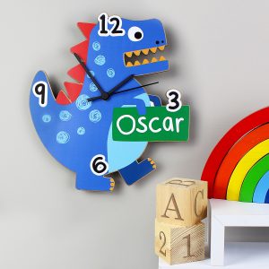 Personalised Dinosaur Clock