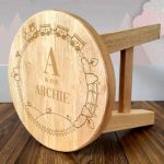 Personalised Wooden Stool Train Design
