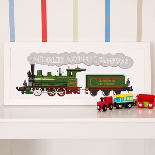 Personalised Steam Train Framed Print