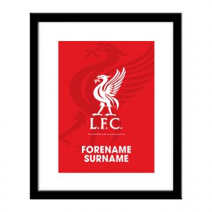 Personalised Liverpool F.C. Framed Print