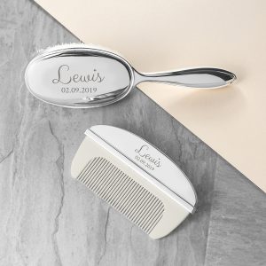 Personalised Baby Brush & Comb Set