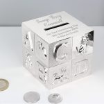 Personalised New Baby Christening Money Box