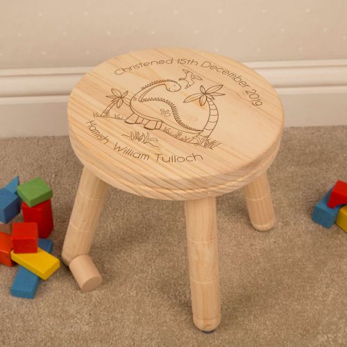 dinosaur personalised stool