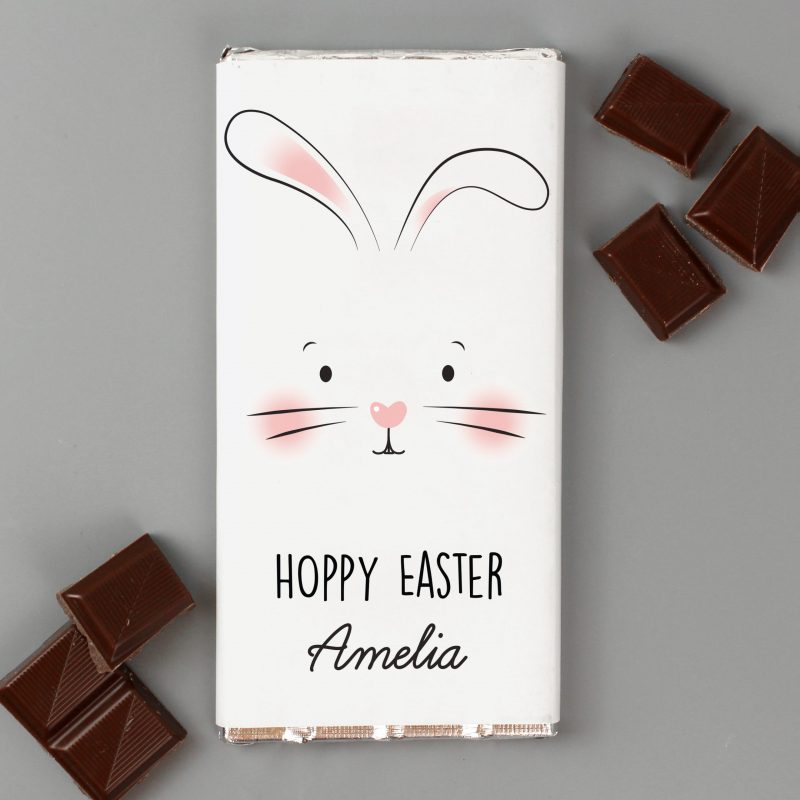 Bunny Face Personalised Chocolate Bar