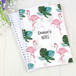 Personalised Flamingo Notebook