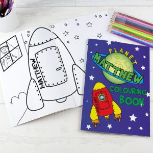 Personalised Colouring Book Space
