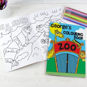 Personalised Colouring Book Zoo
