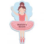 Ballerina Bedroom Door Plaque