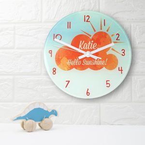 Hello Sunshine Personalised Clock