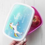 Personalised Rainbow Unicorn Lunch Box