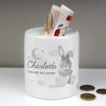 Personalised Baby Bunny Money Box