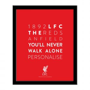 Liverpool FC Word Collage Framed Print