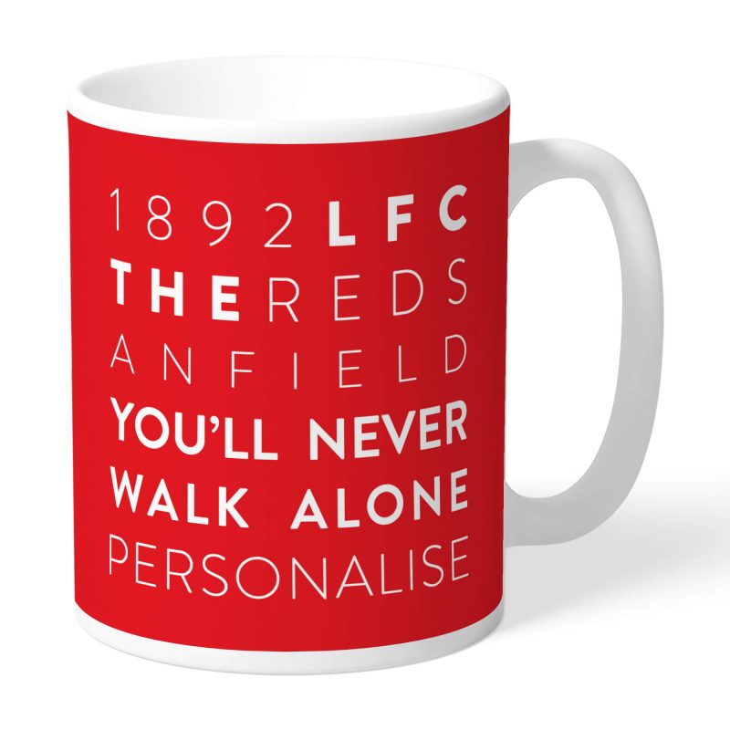 Liverpool FC Word Collage Mug
