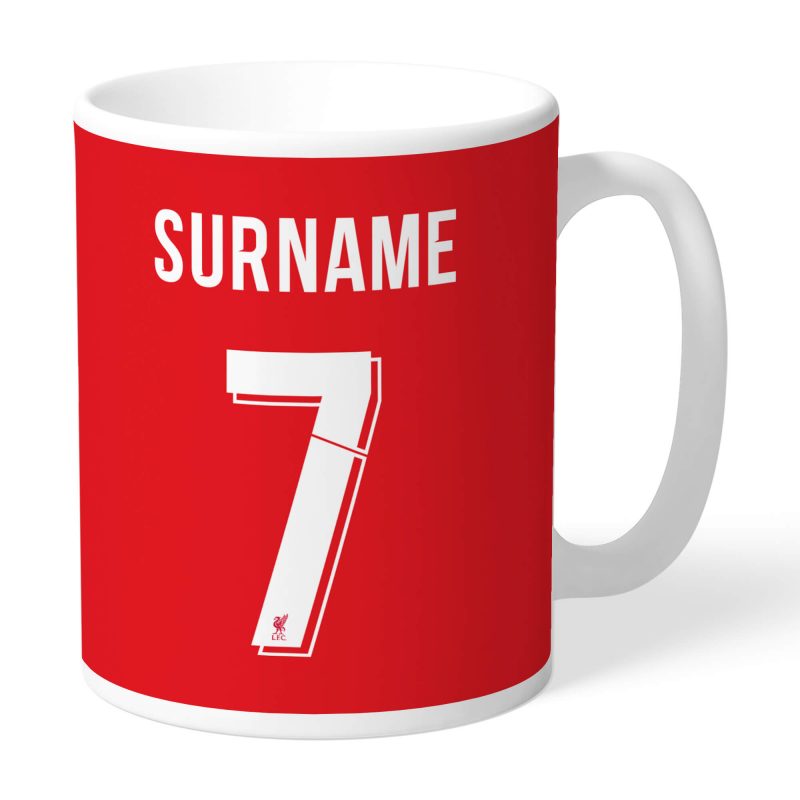 Liverpool FC Back Of Shirt Mug