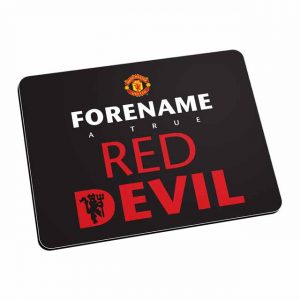 Manchester United FC Red Devil Mouse Mat (Black)